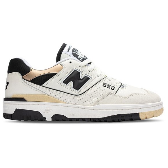 New Balance 550 Sneakers Shoes BB550FF1 Brand White/Black/Gold 6